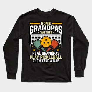 Pickleball Grandpa Pickleball Player Long Sleeve T-Shirt